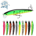 9g 95mm Artificial Hard Tackle Freshwater Swimming Trolling Jerkbait Wobblers Plastic Minnow Fishing Lure With Hook