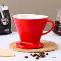 Single Cup Large Ceramic Eco-Friendly Minimalist Coffee Dripper Porcelain Pour Over Coffee Filter Brewer