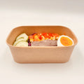 Disposable to Go Lunch Salad Food Kraft Paper Container Paper Packing Takeway Food Box Custom Printed Restaurant Use