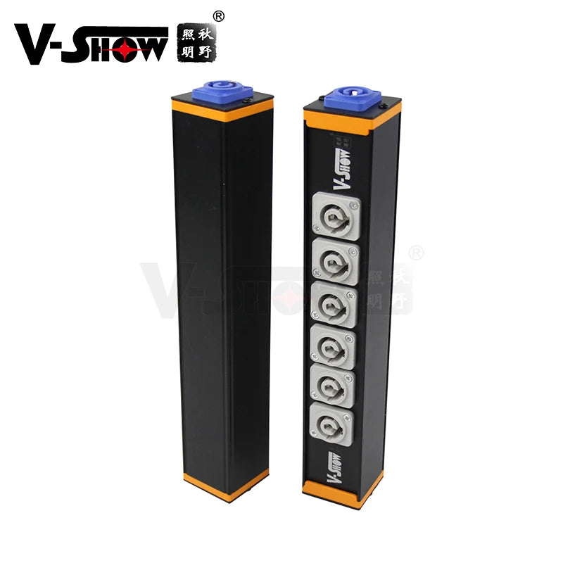 VSHOW PPB06 6 Port Powercon Power Box Outlet Input  Aluminum Material Powercon Power for Stage