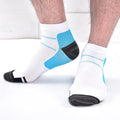 Ankle Striped Running Socks for Men and Women-Outdoor Cycling & Basketball Fitness Socks Breathable Nylon Anti-Slip