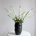 M242 White Ivory Fabric Silk Delphinium Artificial Flower Long Stem Plant Floral Arrangement Fall Decor Consolida Competitive