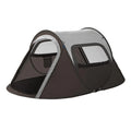 2-3 Person 3 Seasons Outdoor Polyester Dome Tent Water & Sun Resistant with Mesh Window & Easy Setup Camping Hiking Beach Use