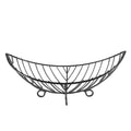 Antique Decor Item Moon Leaf Shape Costom Storage Basket Brightly Black Fruit Stand Holder Home Decor Organizer 2025 for Fruit