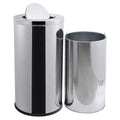 HANGSHAU Vintage Style Factory Advanced Custom Metal Outdoor Indoor Stainless Steel Trash Can Box