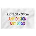 Custom Any Color Any Design Any Logo Digital Printed Quick-Dry 60x90cm with 2 Grommets Polyester Flag
