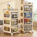 Simple Movable Plastic Snack Toy Storage Rack Household Drawer Type Cabinet Trolley Storage Cart
