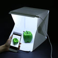 Folding Lightbox Portable Photography Studio Photo Light Box  LED Softbox Background Kit Shooting Tent for Camera Phone