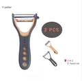 5 in 1 Eco Friendly Double Sided Plastic Safe Manual Vegetable Fruit Slicer Potato Peeler