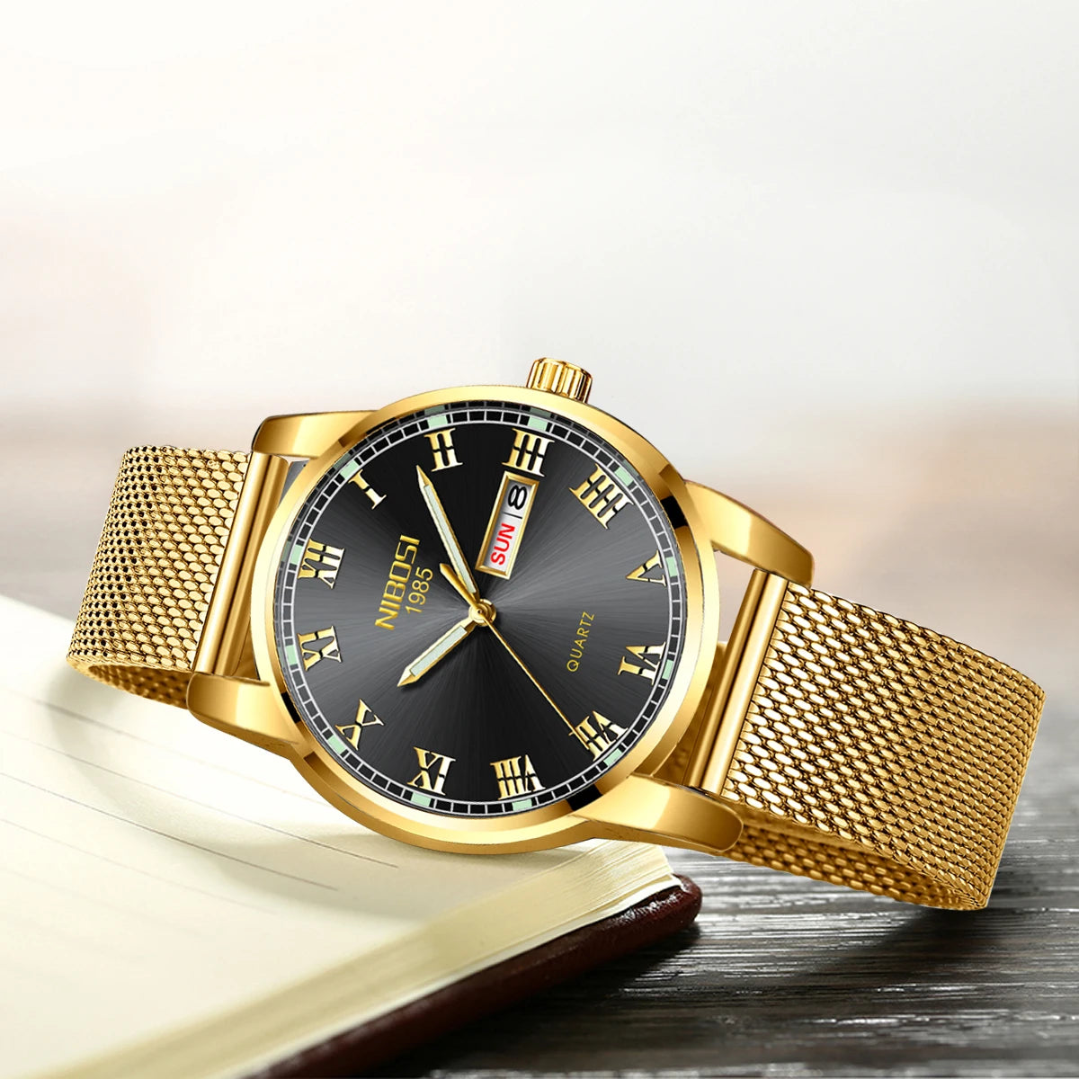 NIBOSI 2378 Couple Watches Custom Logo Men Quartz Watch Fashion Brand Women Wrist Watches Wholesale