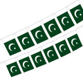 Wholesale 5.5x8 Inches Pakistan String Bunting Flags for Indoor and Outdoor Decoration(20pcs/set)