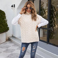 Enyami Winter Collection Plus Size Elegance Chic Casual Vest Woolen Knitted Sleeveless Vest Jumper Top Women Sweater