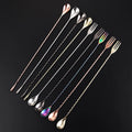 Professional Bartender Tools Copper Stainless Steel Mixing Stirrer Cocktail Bar Spoon Barspoon