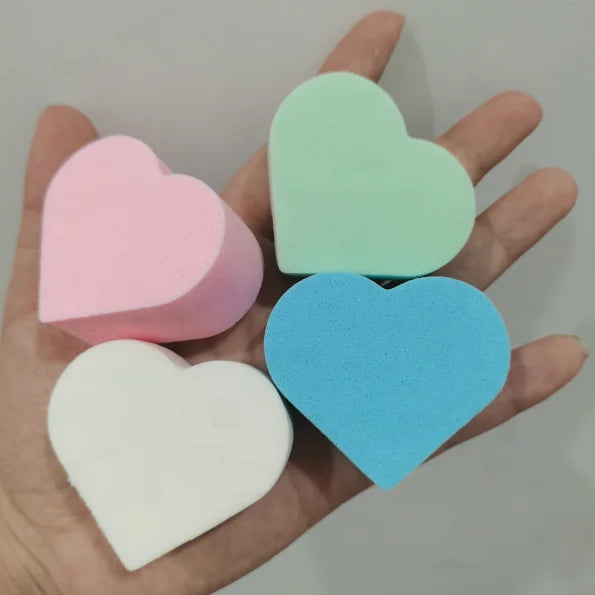 pink Heart Shape Sponge for Eyelash Extension Practice