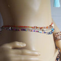 Handmade Glass Seed Beads Bikini Waist Belly Chain Plus Natural Stone Chips Jewelry Women
