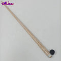 Xmlivet Korea Style 12mm Carom Cue Shaft 12pcs Tiger Maple Laminated Wood Cue Shaft with Carbon Tube Inside+metal Inlay Ring