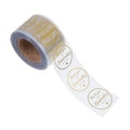 Luxury Custom Made Vinyl Labels Cosmetic Flower Circle Sticker for Jewellery Perfume Lipstick Skin Care