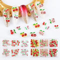 New Arrival Artificial Metal Diy Crystal Gold Cherry Nail Charms Pendant for Nails