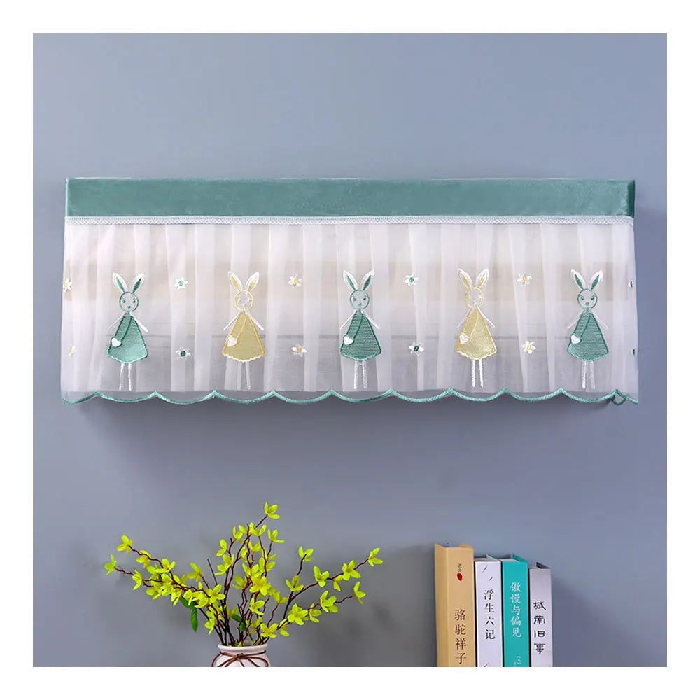 Lace Embroidery Home Decorative Kitchen Storage Bags Dustproof Cover Custom Made Dacron Material Eco-Friendly 80CM Set