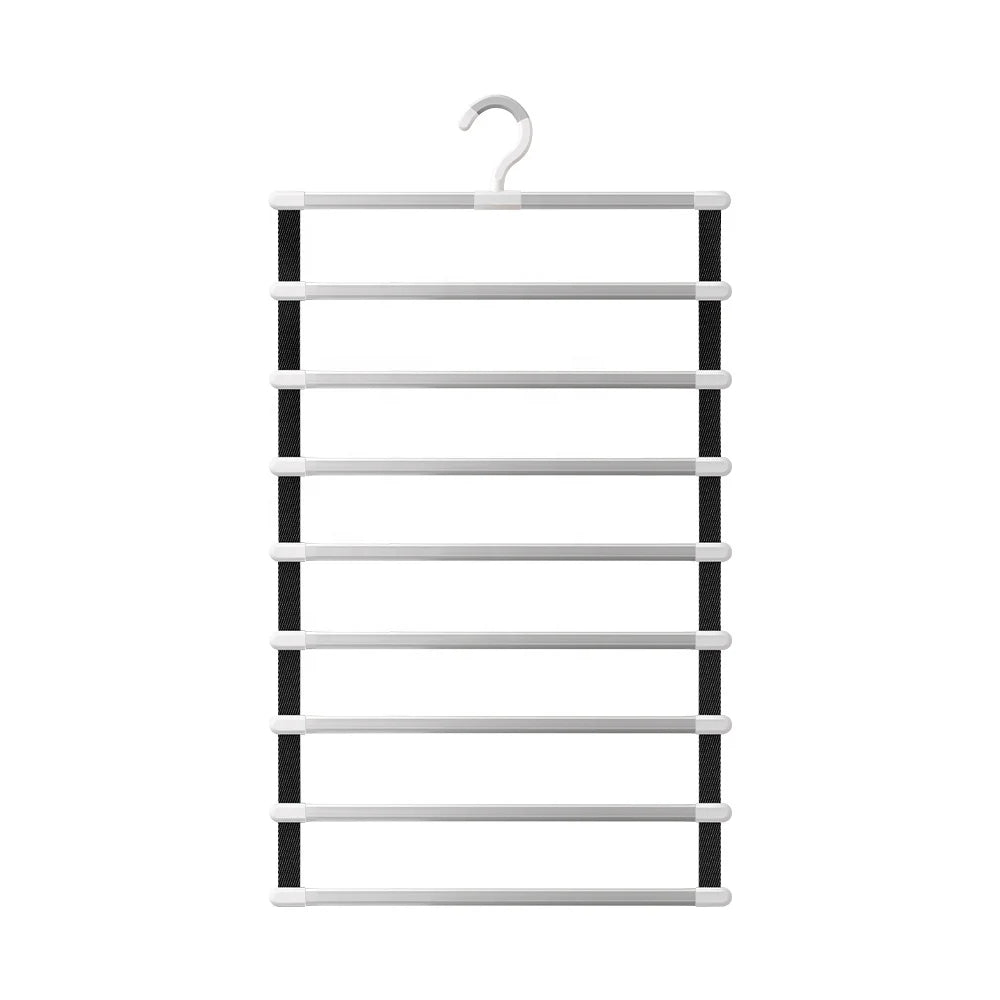 JOYBOS Aluminum Alloy Rod Rack Multi-Rotation Durable Non-Slip Hanger Adhesive Hook Loadbearing Pull Pant Wardrobe Bathroom