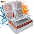 Large-Capacity Multi-Layer Fireproof and Waterproof File Bag with Lock Non-Itchy Silicone Glass Fiber Filing Storage Product