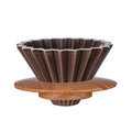 Wholesale Coffee Dripper Ceramic Filter Cups Portable Custom Glass Coffee Filter Origami Filter Cup