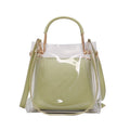 Custom logo Transparent PVC Women's Jelly Handbag  Fashion Crossbody Casual Tote Bags