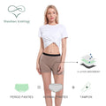 Shanhao OEM Menstruales Panties Organic Cotton Boyshorts 4 Leakproof Layers Heavy Flow Biodegradable Bamboo Solid Knitted Bragas