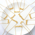 Women's Customized 12 Zodiac Letter Pendant Necklace Stainless Steel Astrology Necklace Gold Plating Customized Letter Jewelry