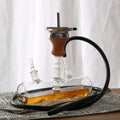 Narghile Shisha MP5 Tube Straight Type Turkish Hookah Shisha Mirror Technics Glass Metal Material Hose Hookah Accessory Set Box