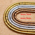 Bracelet Beads Natural Hematite Stone Flat Loose Spacer Shape Rubber Hematite Beads for Jewelry Making