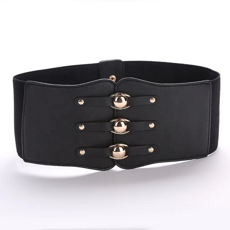 Versatile Fashion Ladies Dresses Wide Elastic Waistband Accessories Fabric Belts with Excellent Comfort & Style