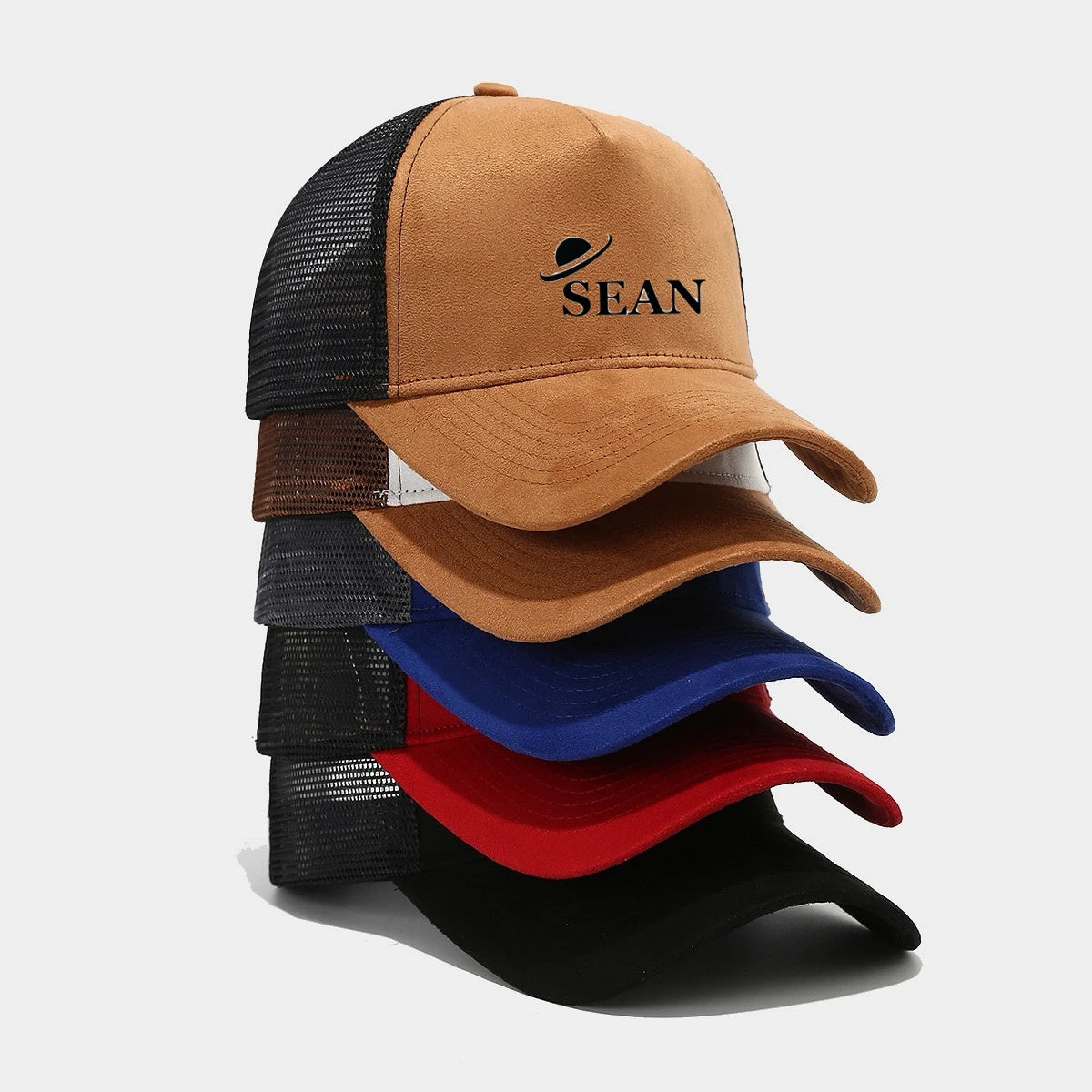 Custom Heat Transfer Printed Logo New Spring Summer Outdoor Baseball Hat Men's Women's Blank Suede Plain Mesh Sporty Formal