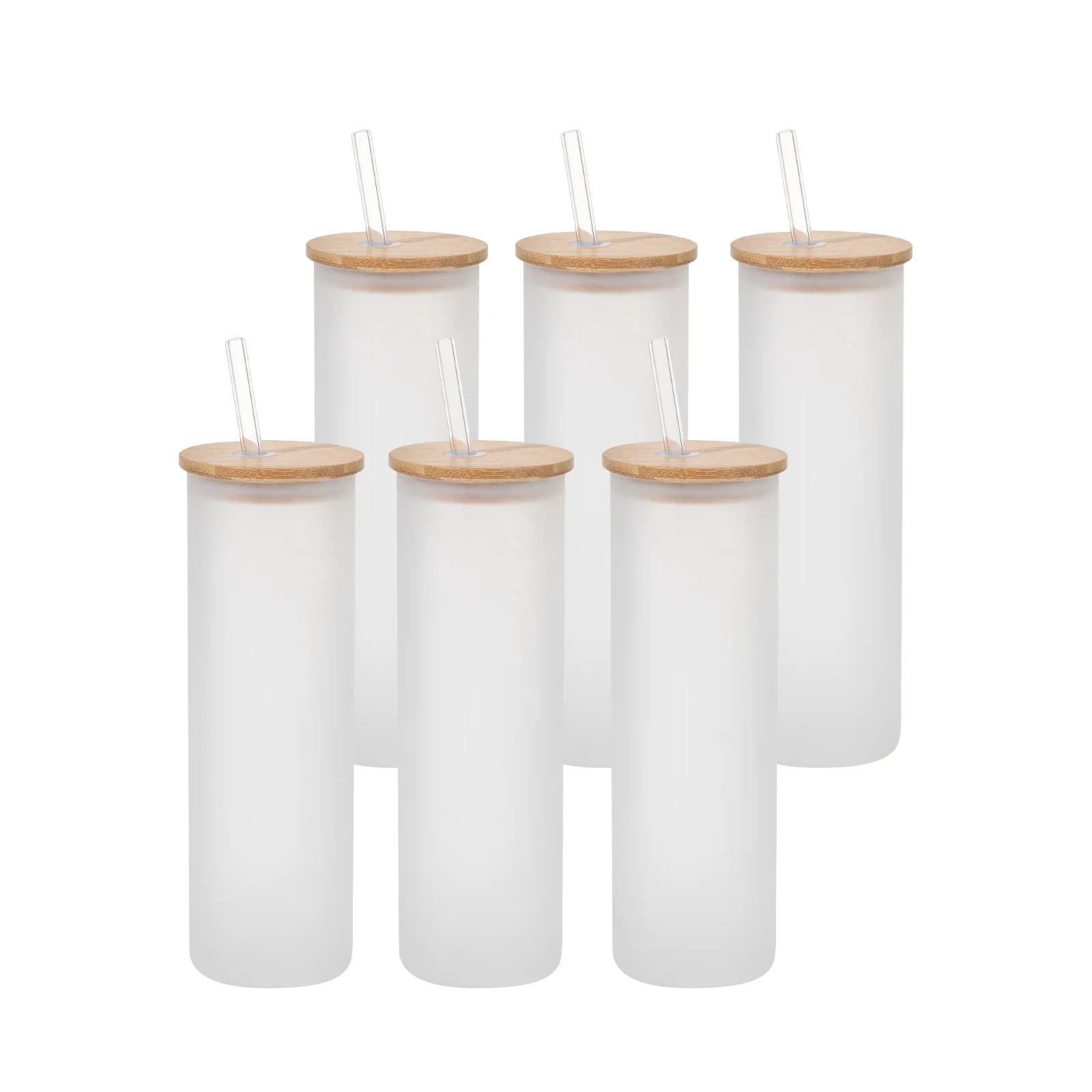 20oz Tumblers Cups Glass Cup With Bamboo Lid Bulk Soda Beer Can Shaped Custom Sublimation Glass Cups Mugs