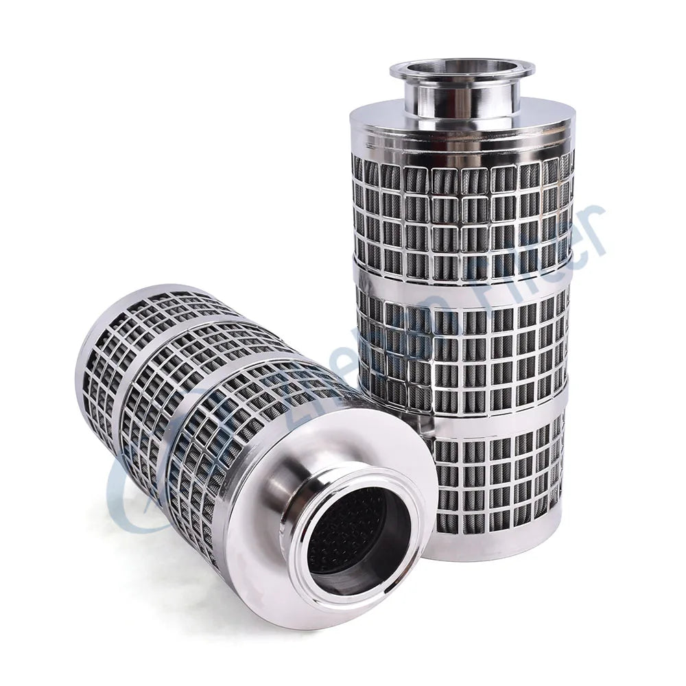 Customized Pleated 304 316 SS Stainless Steel Metal Hotmelt Pump Suction Vacuum Machine Oil Filter Valco Machine Oil Filter