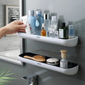 Bathroom Accessories Plastic Storage Rack Holder Wall-Mounted Shampoo Shower Holder Organizer