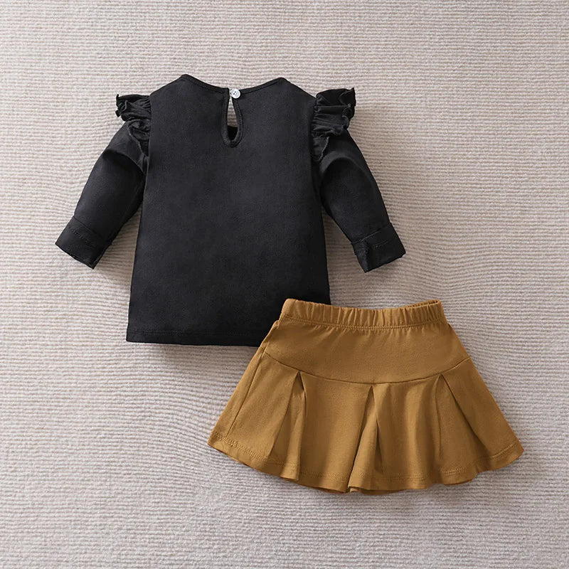 Factory Customization Children's Clothing Girls' Set 2024 Spring and Autumn Edition Children's Elegant Long Sleeve