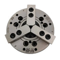 Three Jaw Steel Hydraulic Power Chuck Oil Pressure CNC Lathe Chuck with 0.01mm Accuracy HRC40 Hardness 3000 RPM Center Cooling