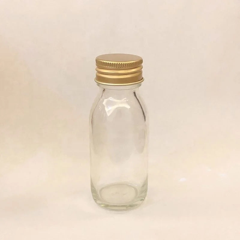 28mm Gold Aluminum Lid Continuous Thread Cover Screw Aluminium Caps for Glass Bottles