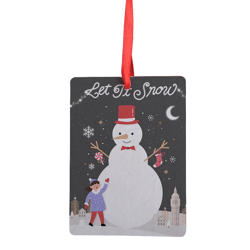 Sublimation Promotion Hanging Blank Printed Decoration Felt Car Air Freshener