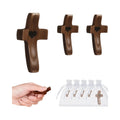 My Heart Religious Easter Day Gift Set Engraved Fidget Toy Organza Bags Stress Relief Christian Handmade 3pcs Pocket Cross