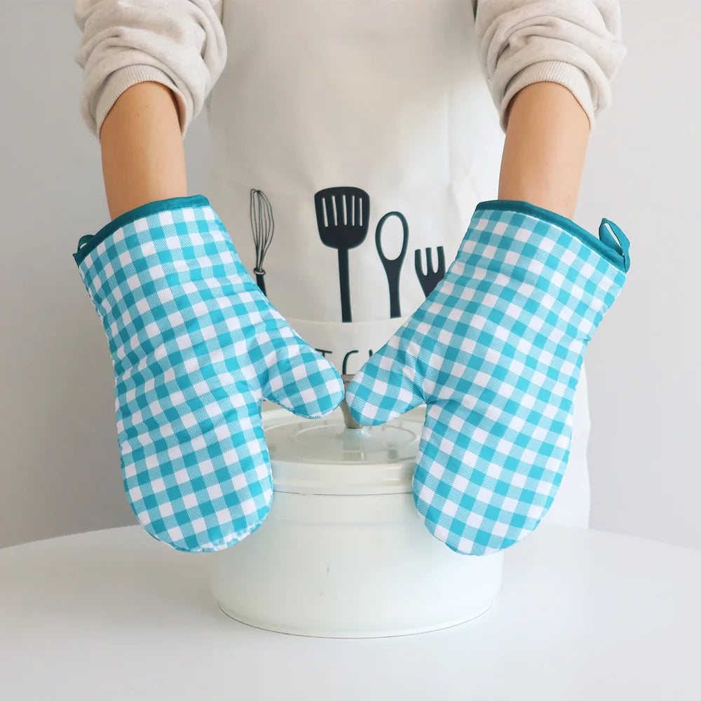 Custom Design Cheap Thickening Heat Resistant Oven Mitts Breathable Cooking Oven Mitt