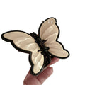 2022 Korean Women butterfly Custom Cheap Butterfly Plastic Hir White  Claw Hair Clips for Women