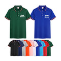 Wholesale 200gsm Men's  Lapel Button T-Shirt Customizable Logo Printing   Unisex Solid Pattern Casual Blank T-shirts