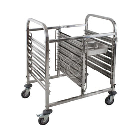 6-Layer Stainless Steel Bakery Trolley Commercial Bakery Storage Equipment for Hotel Restaurant OEM Accepted