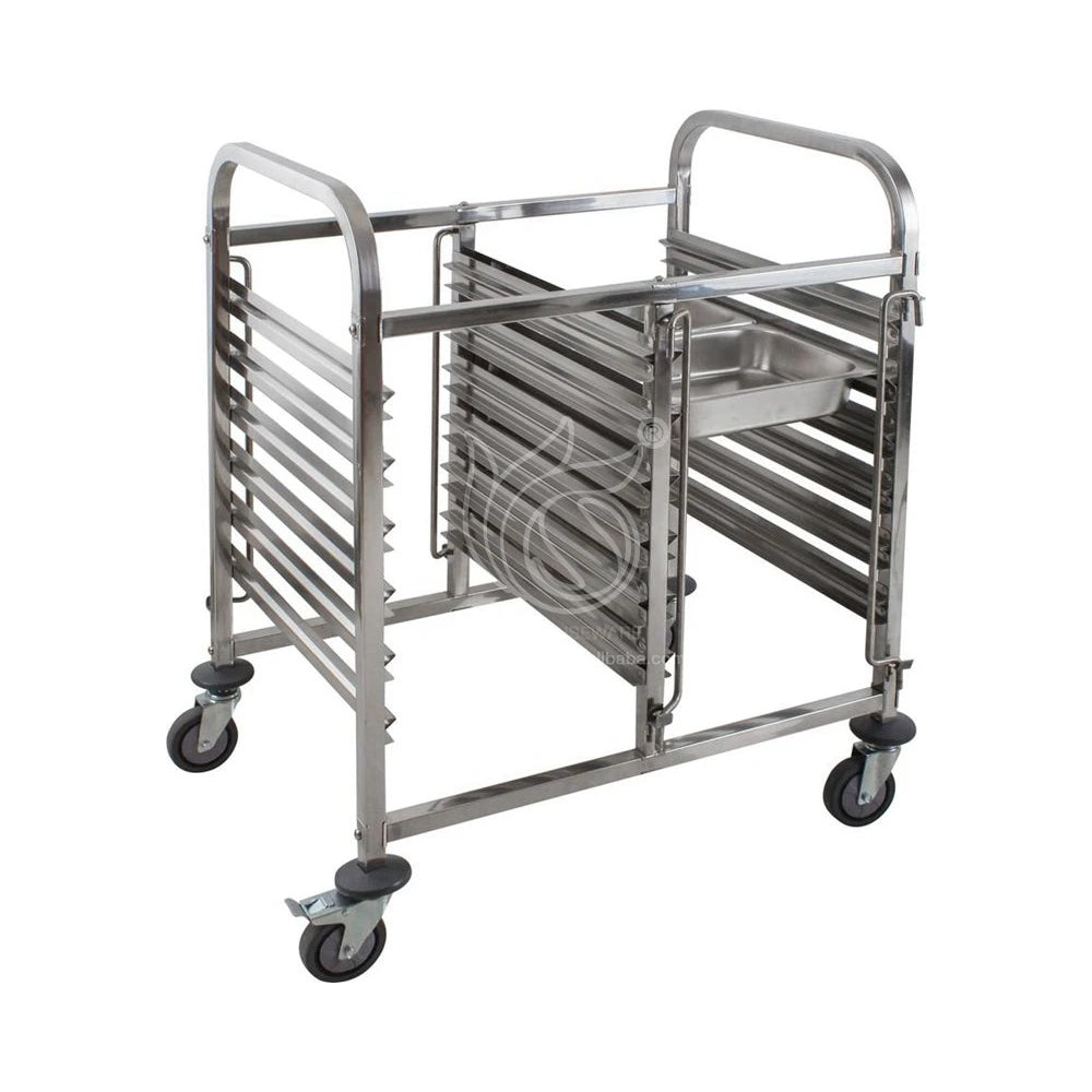 6-Layer Stainless Steel Bakery Trolley Commercial Bakery Storage Equipment for Hotel Restaurant OEM Accepted