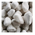 Tumbled Snow White Pebble 3-5cm for Garden Walkways