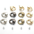 DIY Handbag Belt Hanger Metal Bag Rivet Nail Buckle Studs Tong Snap Hardware Hook for Leather Craft Luggage Crafted Accessories
