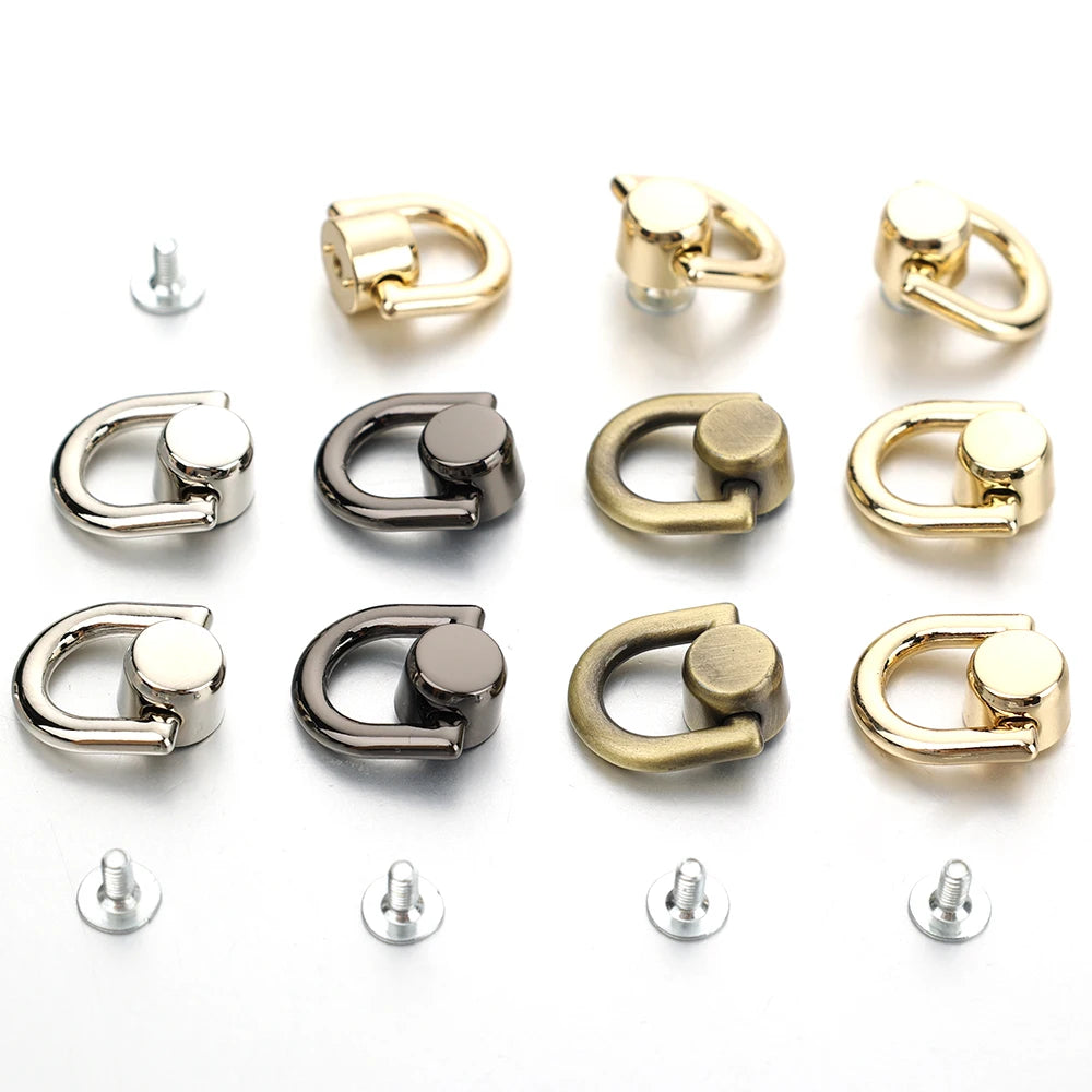 DIY Handbag Belt Hanger Metal Bag Rivet Nail Buckle Studs Tong Snap Hardware Hook for Leather Craft Luggage Crafted Accessories