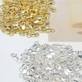 Wholesale 925 Sterling Silver Finding Lock Hook Components square Lobster Claps for Jewelry Making